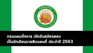 นักเรียนนายสิบแผนที่ ปี 63