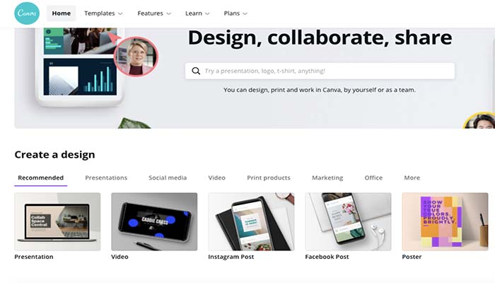 portfolio online canva