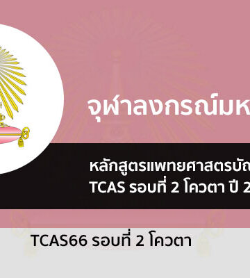 จุฬา แพทย์ ปี 2566