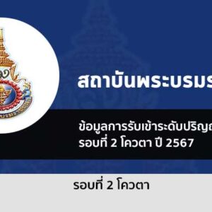 สถาบันพระบรมราชชนก รอบโควตา ปี 2567